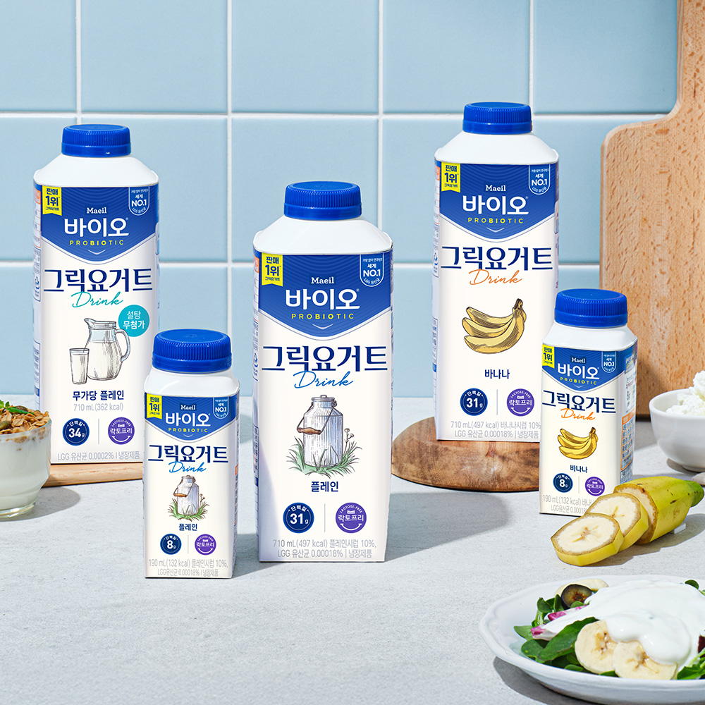 매일 바이오 그릭요거트 드링크 맛보기 (710ml 3종 + 190ml 2종)
