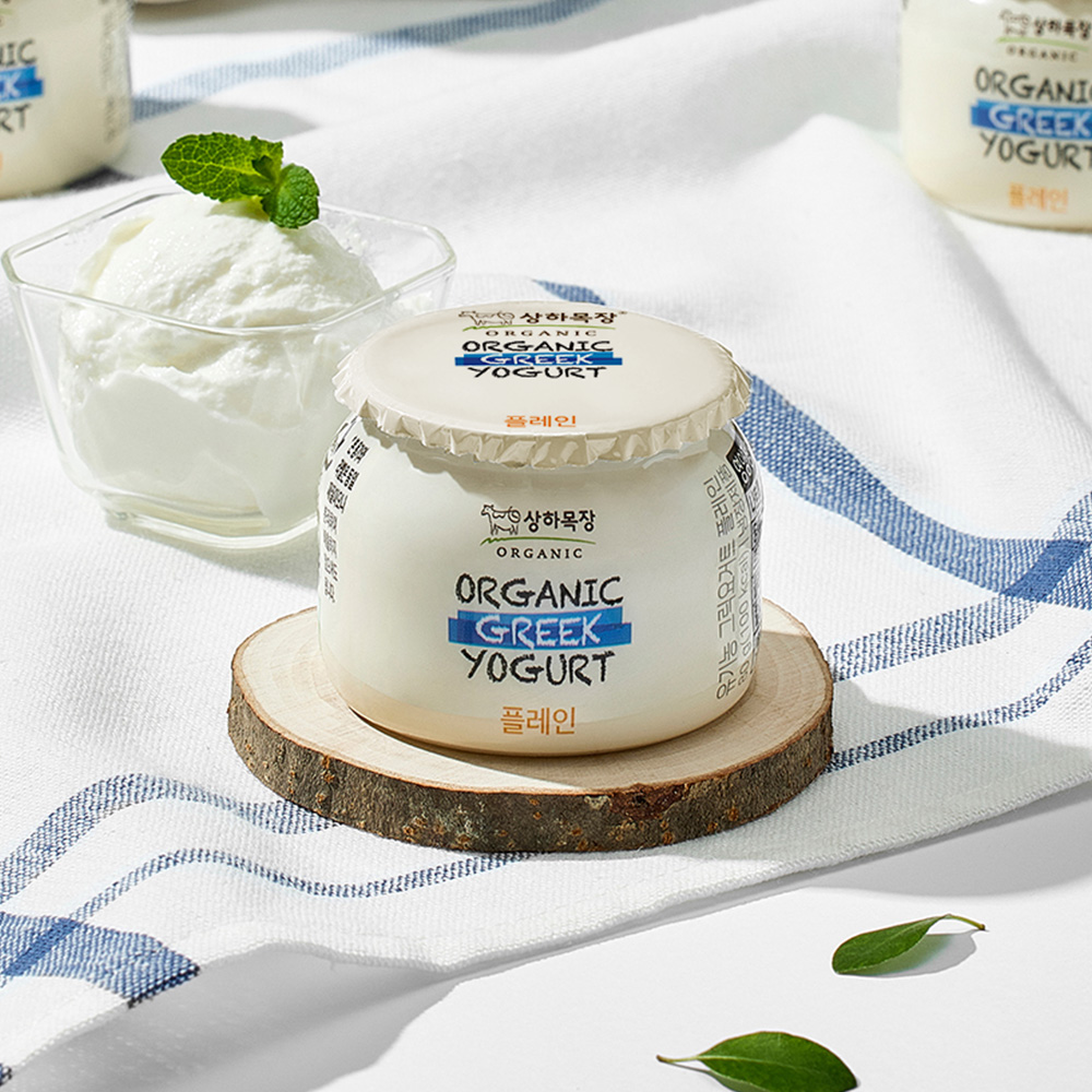 상하목장 유기농 그릭요거트 플레인 80g 16개