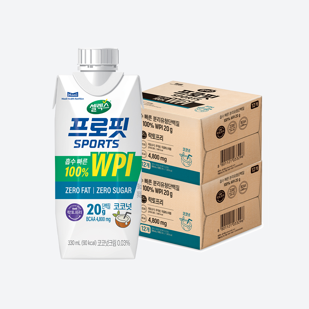 셀렉스 프로핏 스포츠 WPI 코코넛 330mL 24팩