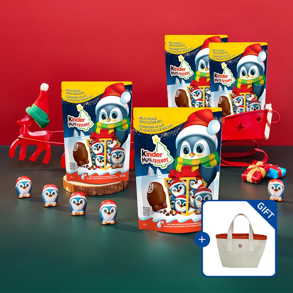 [에코백 증정] 페레로 킨더 미니 프렌즈 20개입 4개 (총 80개)  (소비기한 26.06.17)