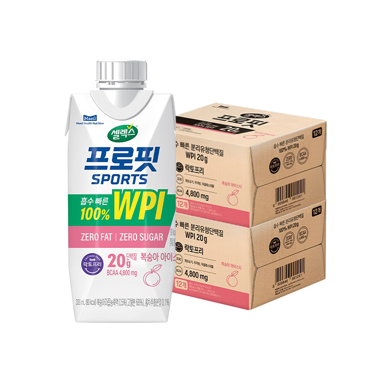 셀렉스 프로핏 WPI 복숭아 아이스티 330ml 24팩