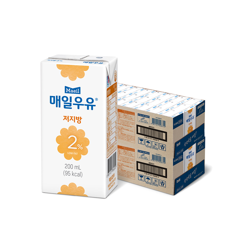 매일우유 저지방 2% 200ml 48팩