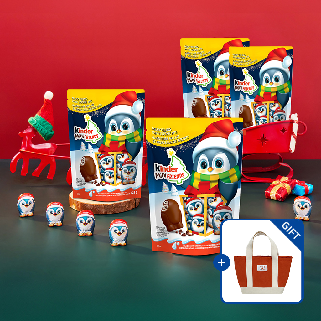 [에코백 증정] 페레로 킨더 미니 프렌즈 20개입 4개 (총 80개)  (소비기한 26.06.17)