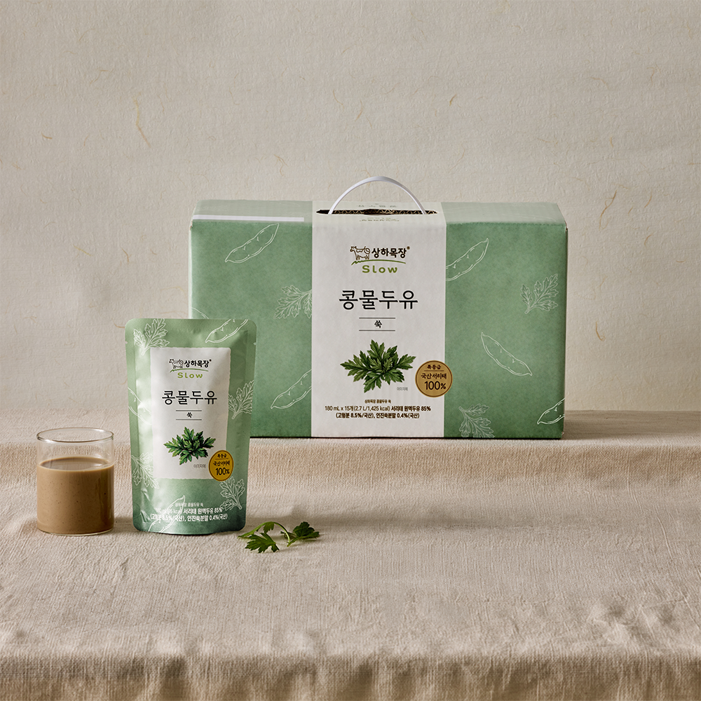 상하목장 콩물두유 쑥 180ml 15팩