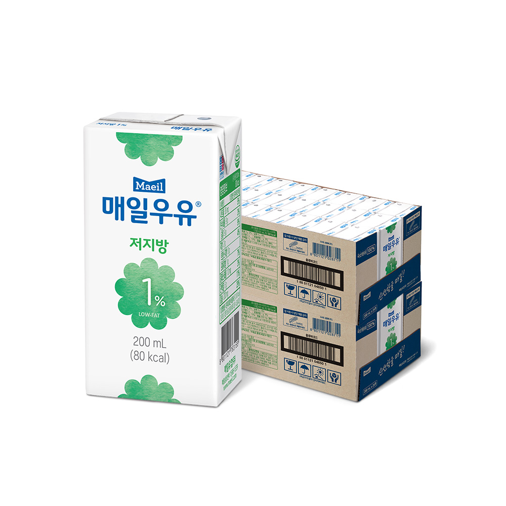매일우유 저지방 1% 200ml 48팩