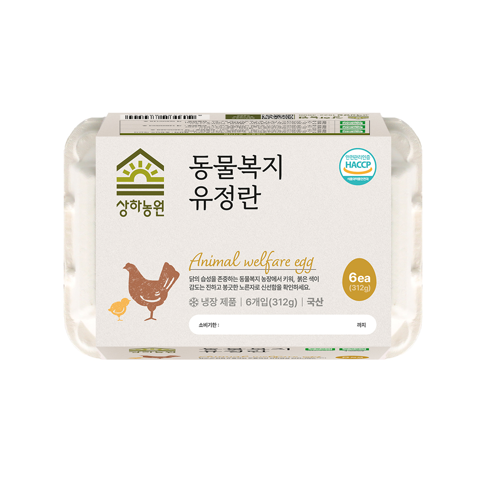 상하농원 동물복지 유정란 6구