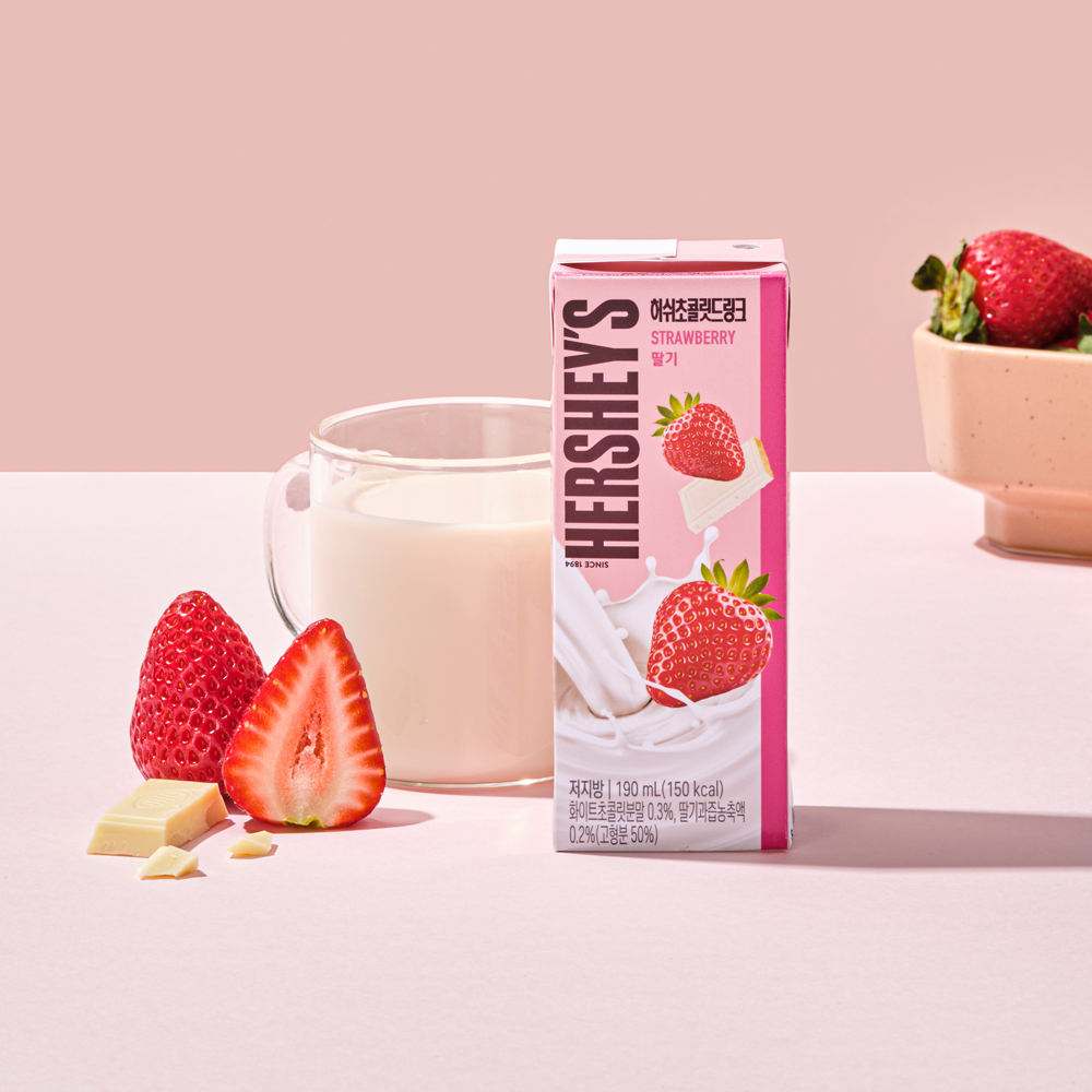 허쉬초콜릿드링크 딸기 190ml 24팩