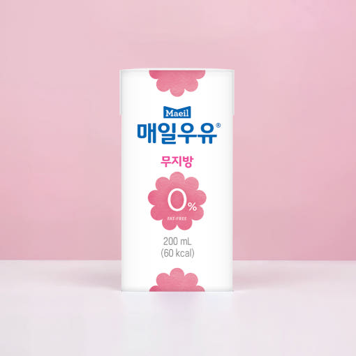 매일우유 무지방 0% 200ml 24팩 