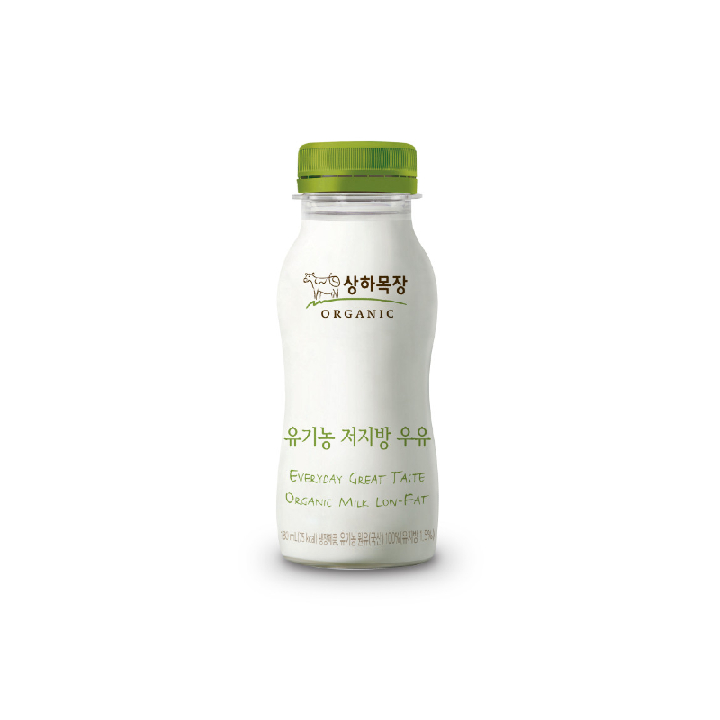 상하목장 유기농 저지방 우유 180ml