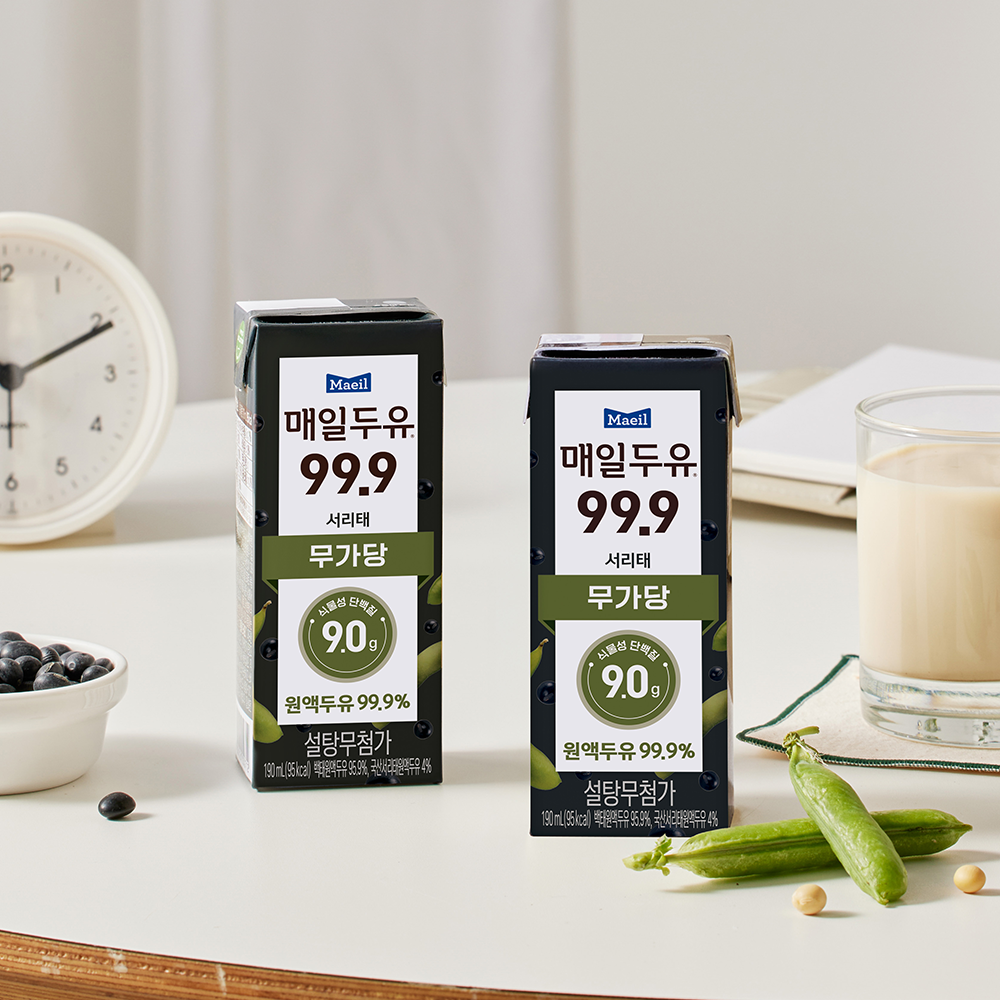 매일두유 99.9 서리태 저당두유 190ml 24팩