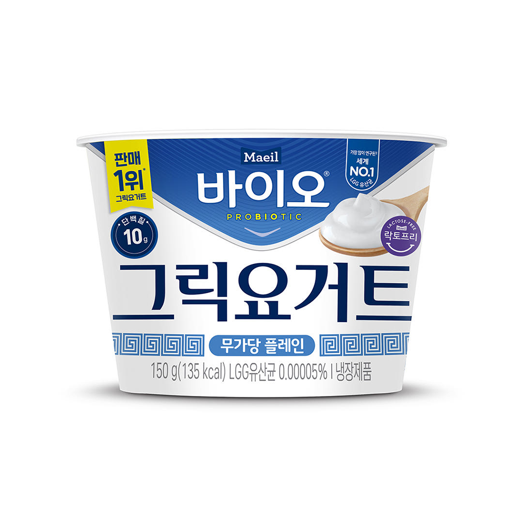 매일바이오 바이오 그릭요거트 무가당 플레인 150g 12개_냉장