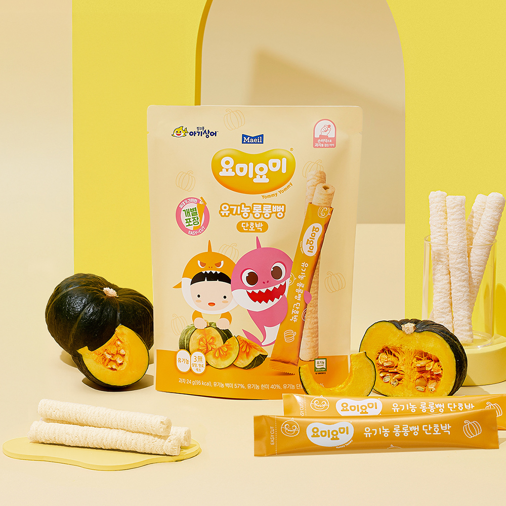 요미요미 유기농 롱롱뻥 단호박 24g 6봉