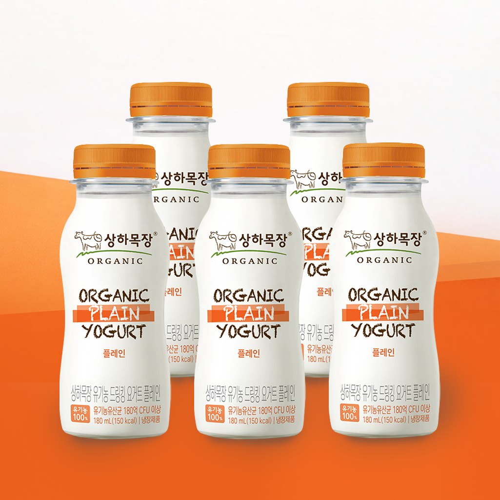 상하목장 유기농 드링킹 요거트 180ml 5개