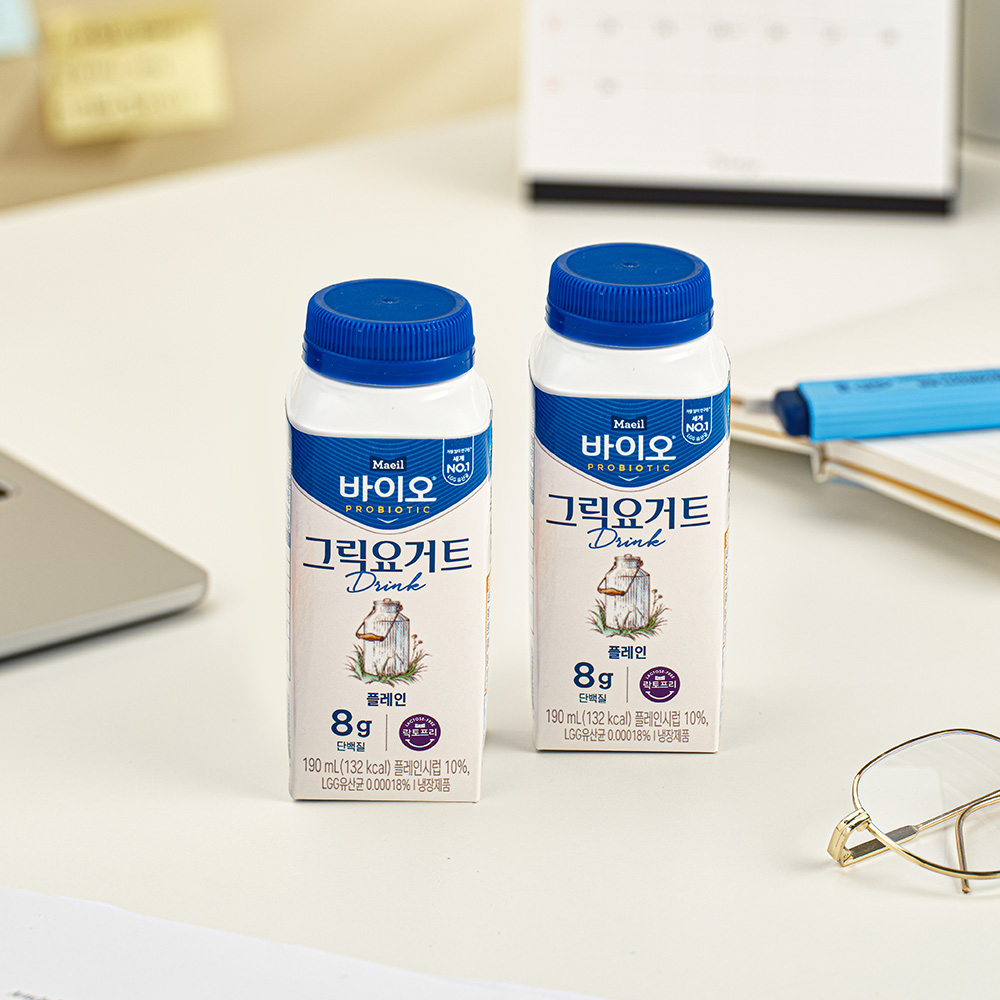 매일바이오 그릭요거트 드링크 플레인 190ml 8개
