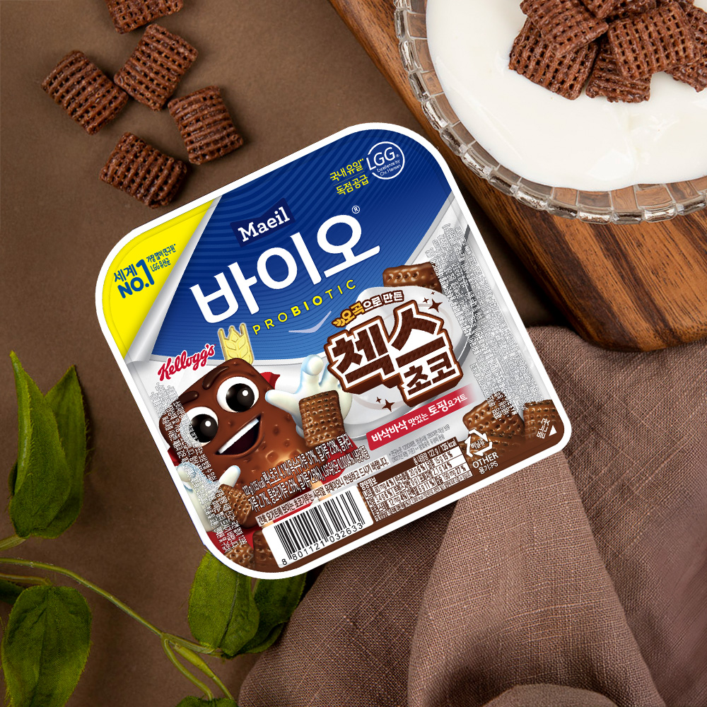 매일바이오 토핑요거트 첵스초코 122g 12개_냉장