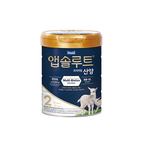 앱솔루트 프리미엄 산양 분유 2단계(6~12개월) 750g