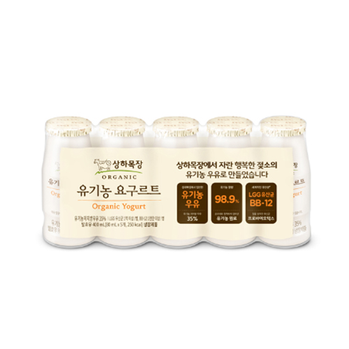 상하목장 유기농 요구르트 100ml 5개