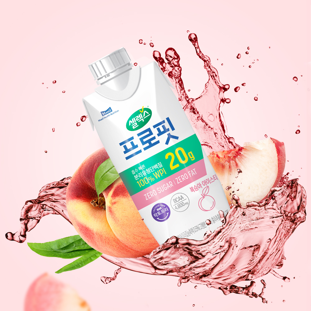 셀렉스 프로핏 WPI 복숭아 아이스티 330ml 12팩 