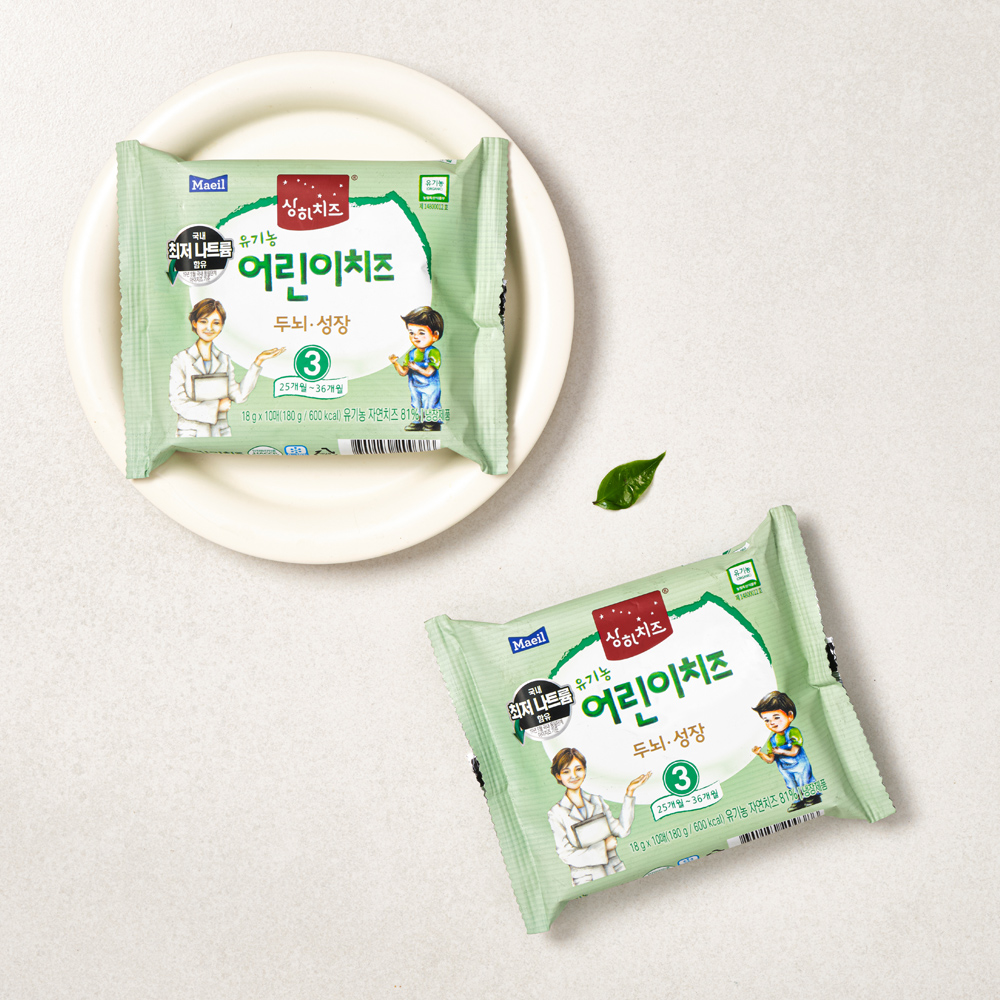 유기농 어린이치즈 18g 60매 (25개월부터)