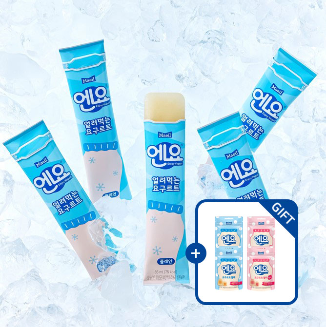 [증정] 얼려먹는 요구르트 엔요 85ml 24개 + 엔요 요구르트 젤리 4봉
