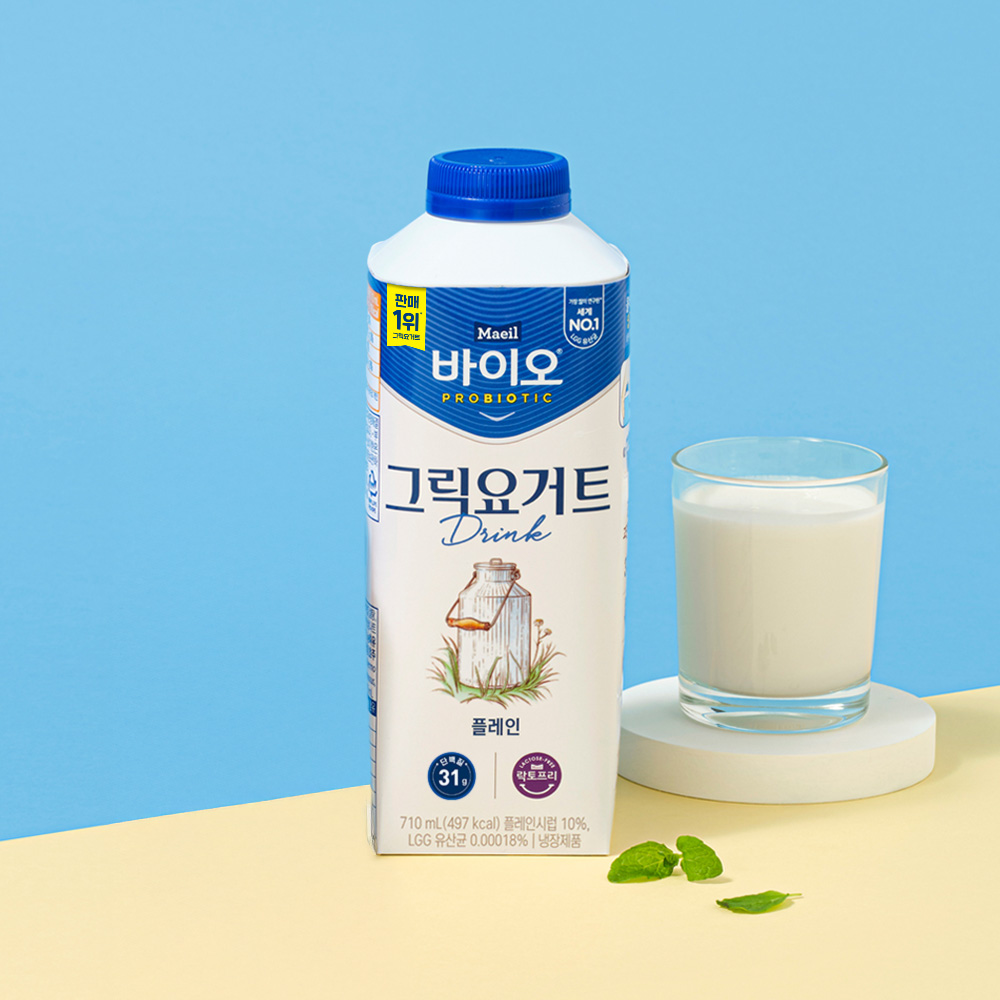 매일바이오 그릭요거트 드링크 플레인 710ml 3개