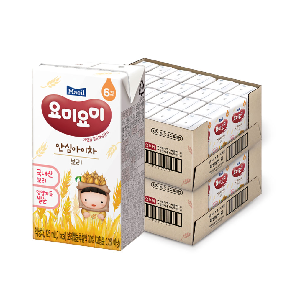 요미요미 안심아이차 보리125ml 48팩