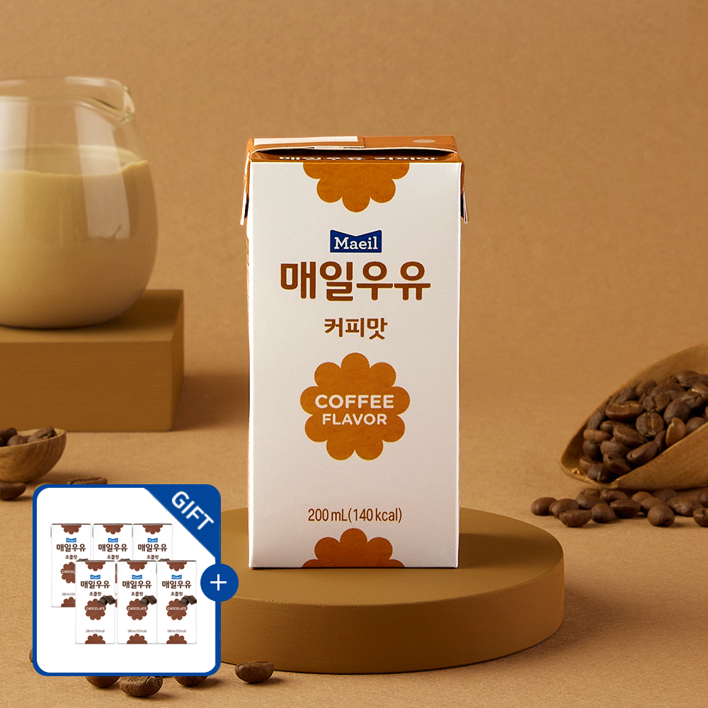 [증정] 매일우유 커피 200ml 24팩 + 초콜릿 6팩
