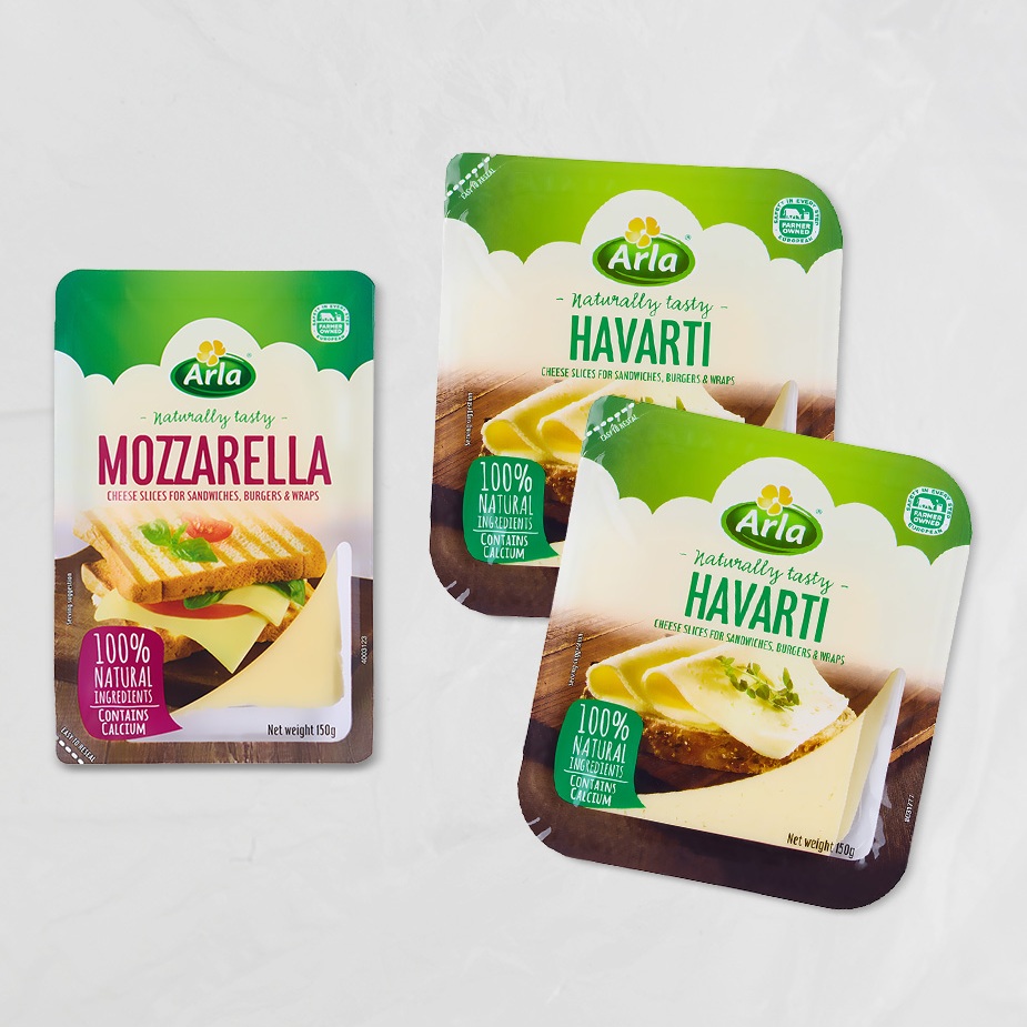 알라 슬라이스 치즈 150g 2종 3팩 (모짜렐라 1팩 + 하바티 2팩)