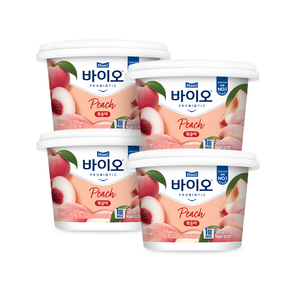 매일바이오 과일요거트 복숭아 400g 4개