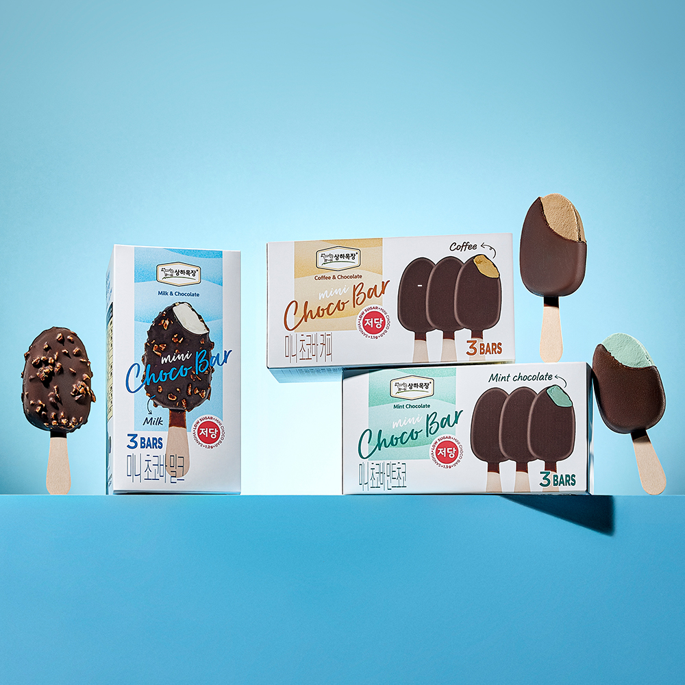 [맛보기 세트] 상하목장 미니 초코바(밀크/커피/민트초코) 55ml 3입 3세트 (총 9입)