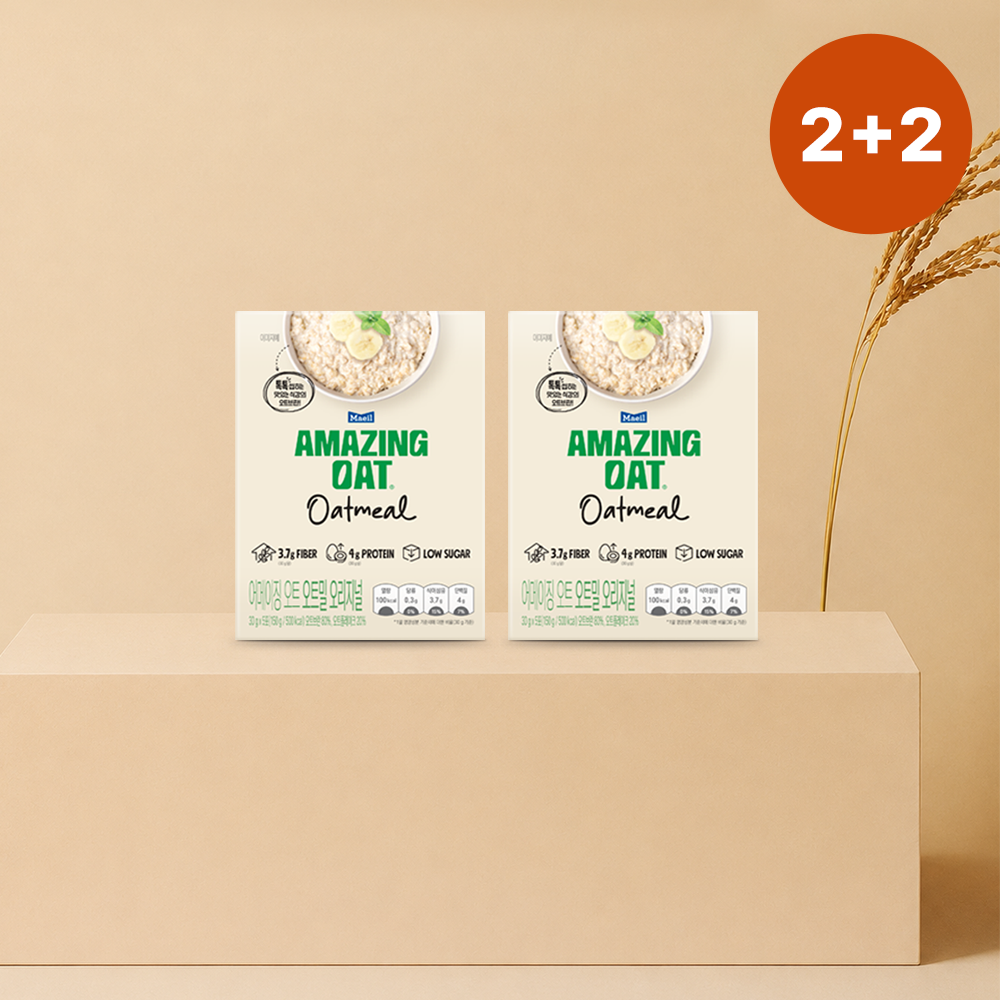 [2+2] 어메이징 오트 오트밀 오리지널 150g 2박스