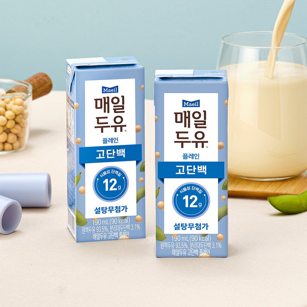 매일두유 고단백 플레인 저당두유 190ml