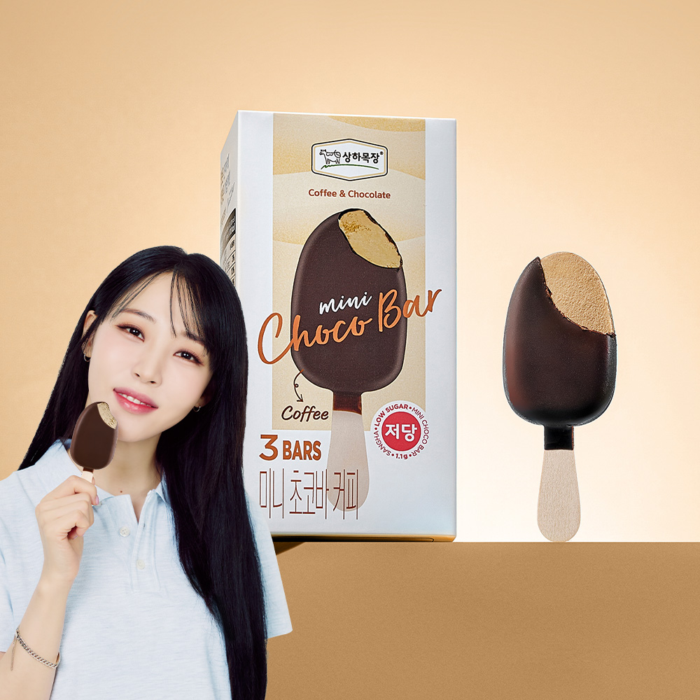 상하목장 미니 초코바 커피 53ml 3개