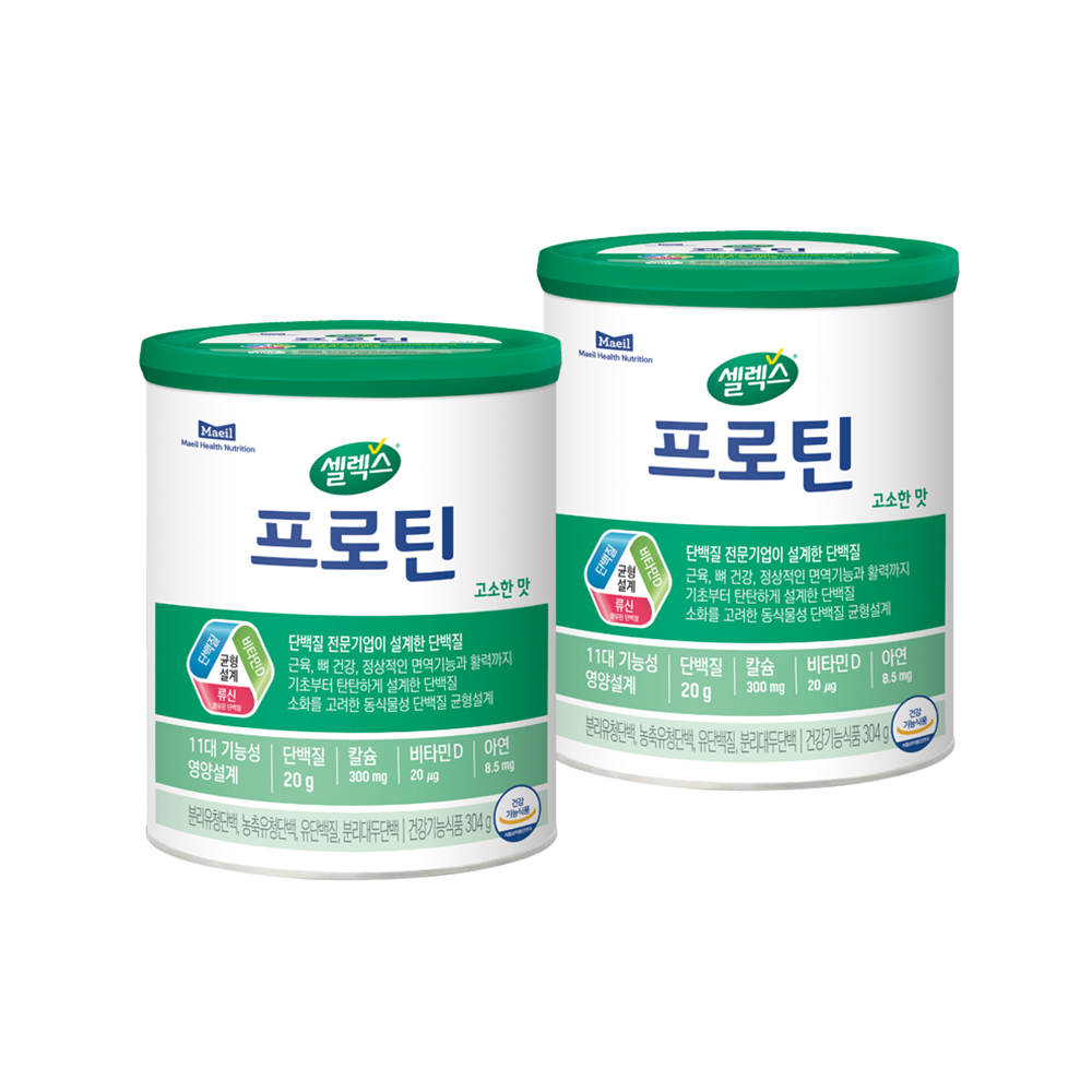 셀렉스 프로틴 고소한맛 304g 2캔