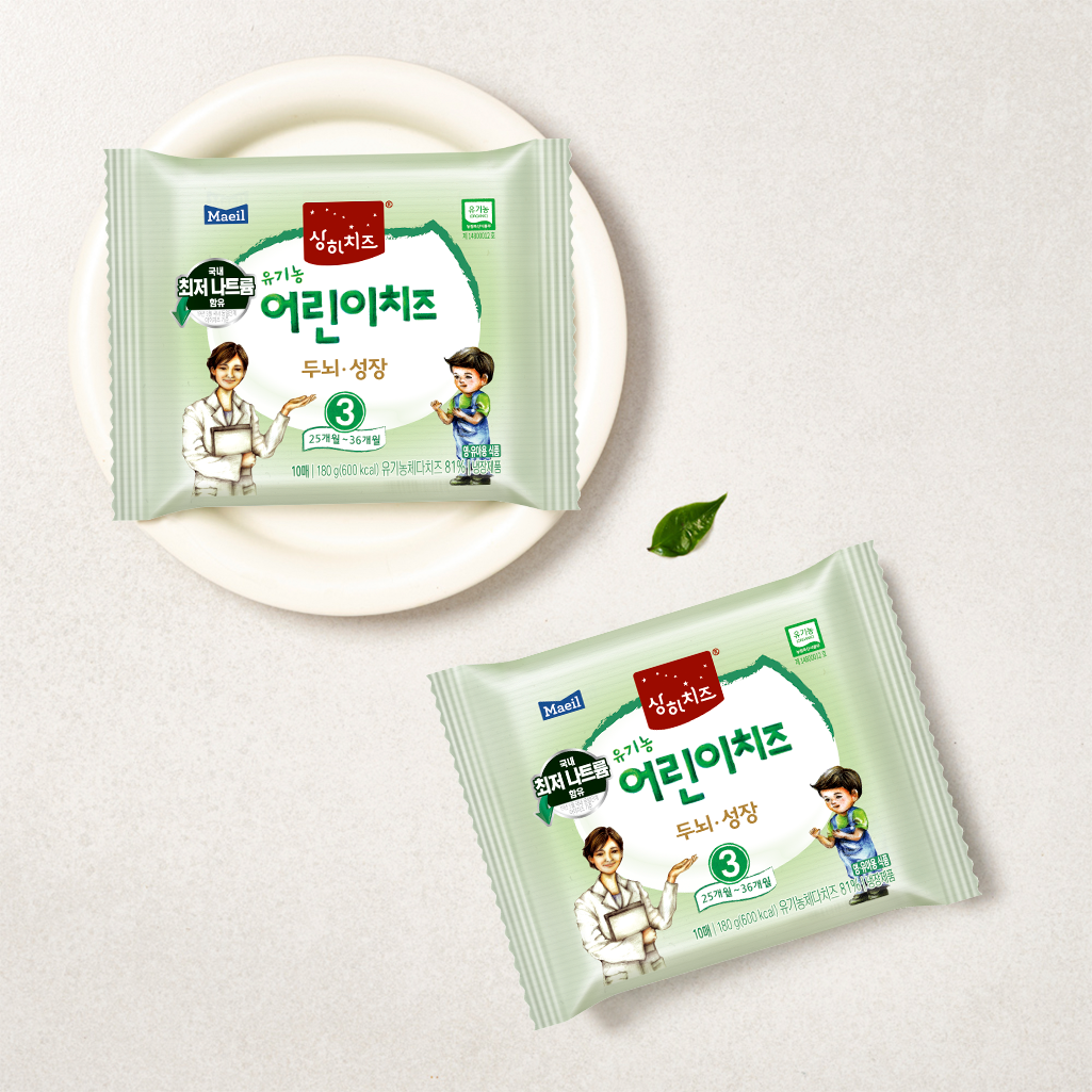 유기농 어린이치즈 18g 10매 (25개월부터)