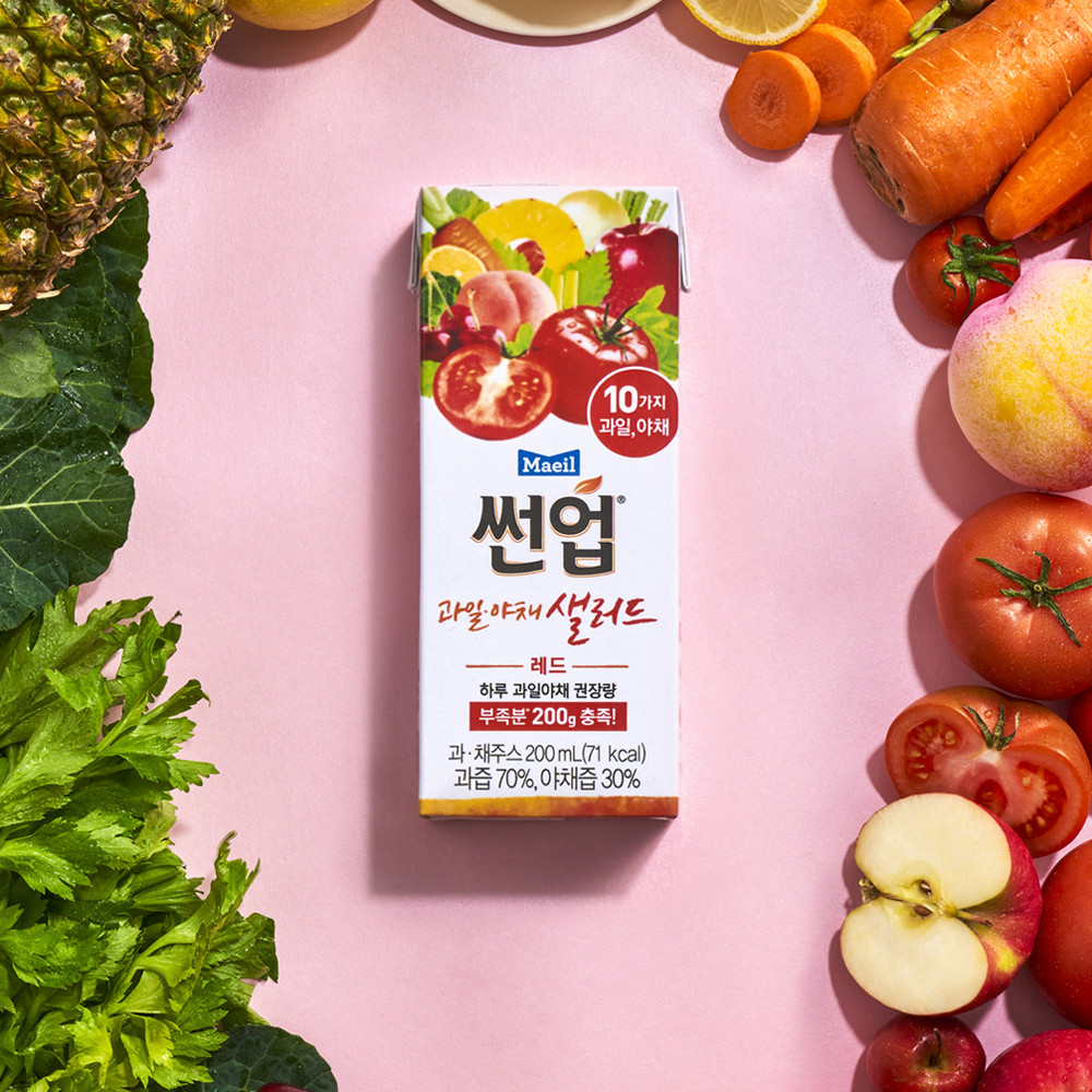 썬업 과일야채샐러드 레드 200ml 24팩