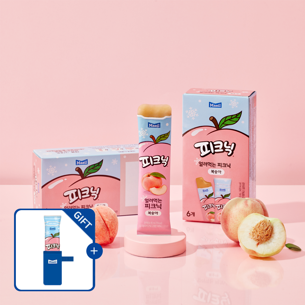 [홀더 증정] 얼려먹는 피크닉 복숭아 85ml 24개