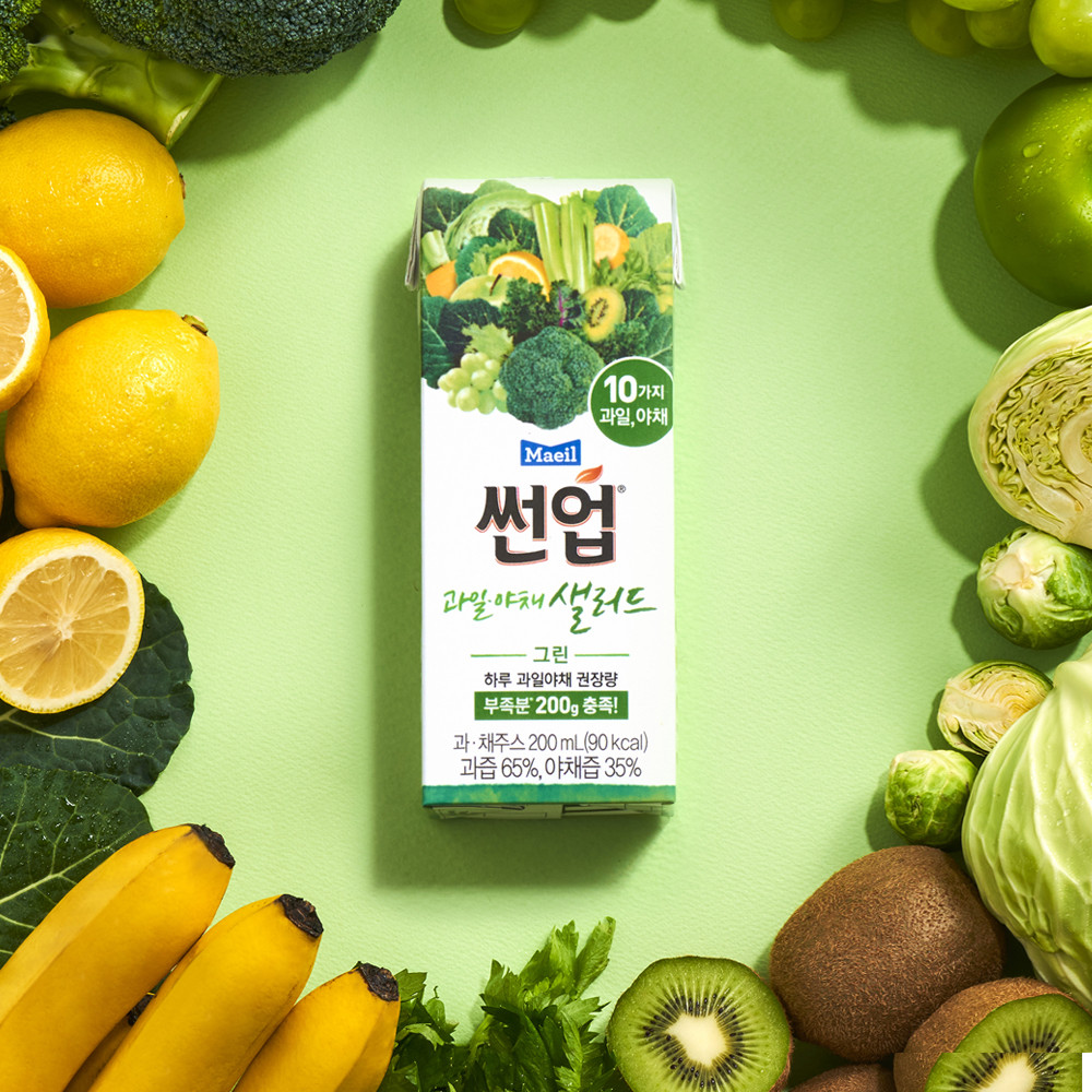 썬업 과일야채샐러드 그린 200ml 24팩