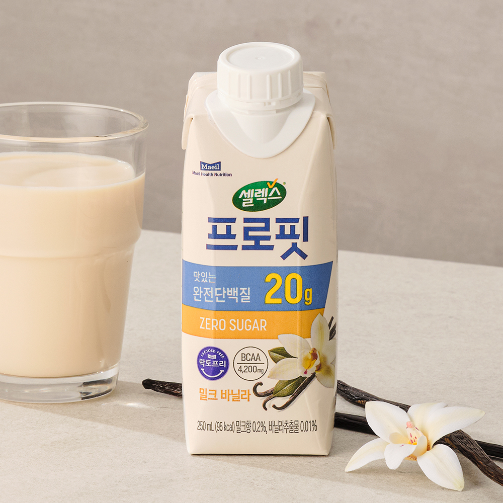 셀렉스 프로핏 완전단백질 밀크 바닐라 드링크 250ml 18팩
