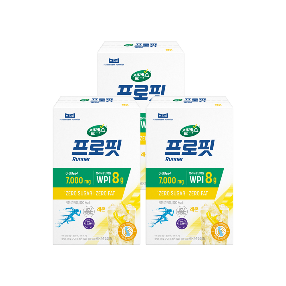 셀렉스 프로핏 스포츠 클리어 레몬 스틱 3박스 (30포)