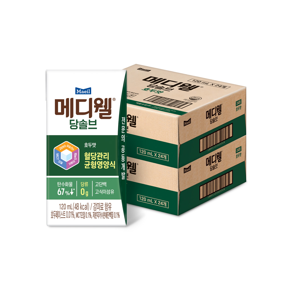 메디웰 당솔브 호두맛 미니 120ml 48팩