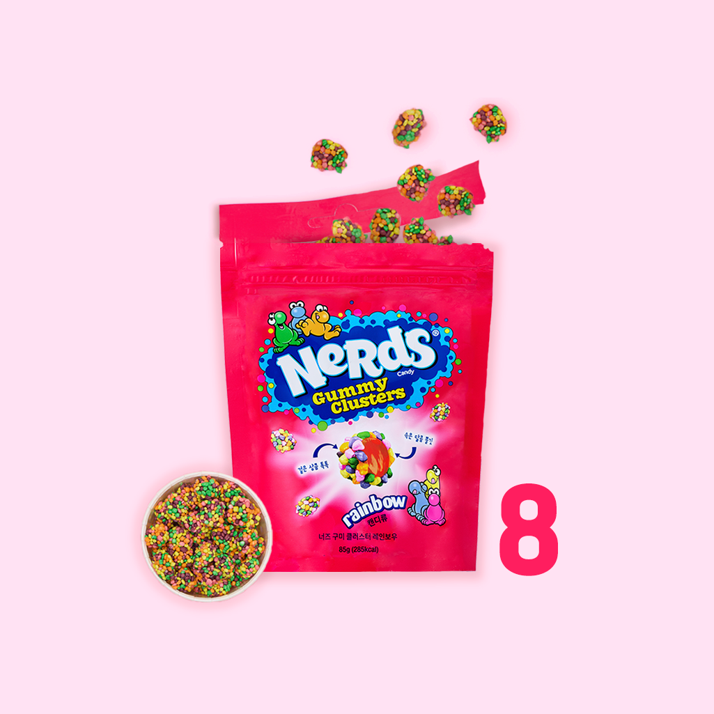 너즈 구미 클러스터 레인보우 85g 8봉