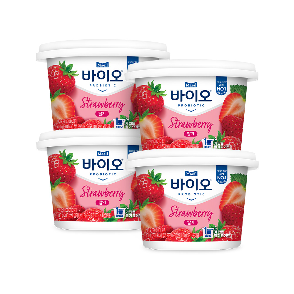 매일바이오 과일요거트 딸기 400g 4개