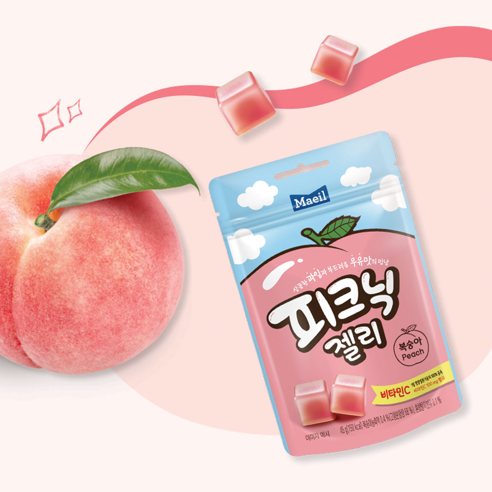 피크닉 젤리 복숭아 45g 8봉