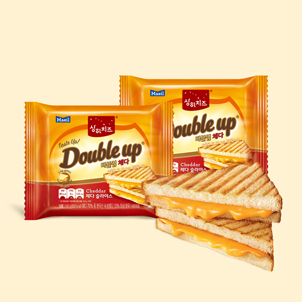 상하치즈 더블업 체다 슬라이스 10매 6팩(총60매)