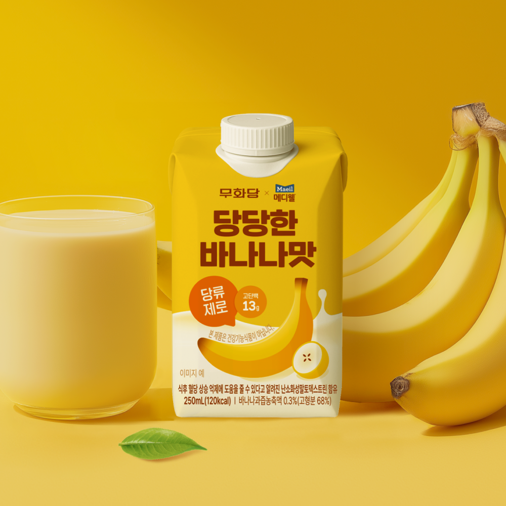 무화당x메디웰 당당한 바나나맛 250ml 24팩